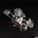 TECHING Jet Engine Model Kit 5-Cylinder Radial Engine Model Kit That Runs Mechanical Metal Assembly DM116 230+pcs