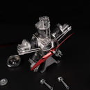 TECHING Jet Engine Model Kit 5-Cylinder Radial Engine Model Kit That Runs Mechanical Metal Assembly DM116 230+pcs