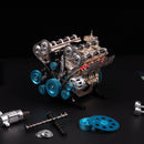 v8 Engine Model kit That Works Metal Mechanical Metal Assembly DIY Car Engine Model Kit 500+Pcs Educational Experiment (8 Cylinder Engine)