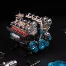 v8 Engine Model kit That Works Metal Mechanical Metal Assembly DIY Car Engine Model Kit 500+Pcs Educational Experiment (8 Cylinder Engine)