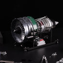 TECHING Jet Engine Model Kit Twin-Spool turbofan Engine Model kit That Works Metal Assembly 1/10 Electric Aircraft Engine Jet Engine Model Craft Gift for Adult - 1000+PCS DM119