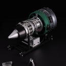 TECHING Jet Engine Model Kit Twin-Spool turbofan Engine Model kit That Works Metal Assembly 1/10 Electric Aircraft Engine Jet Engine Model Craft Gift for Adult - 1000+PCS DM119