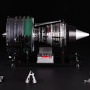 TECHING Jet Engine Model Kit Twin-Spool turbofan Engine Model kit That Works Metal Assembly 1/10 Electric Aircraft Engine Jet Engine Model Craft Gift for Adult - 1000+PCS DM119